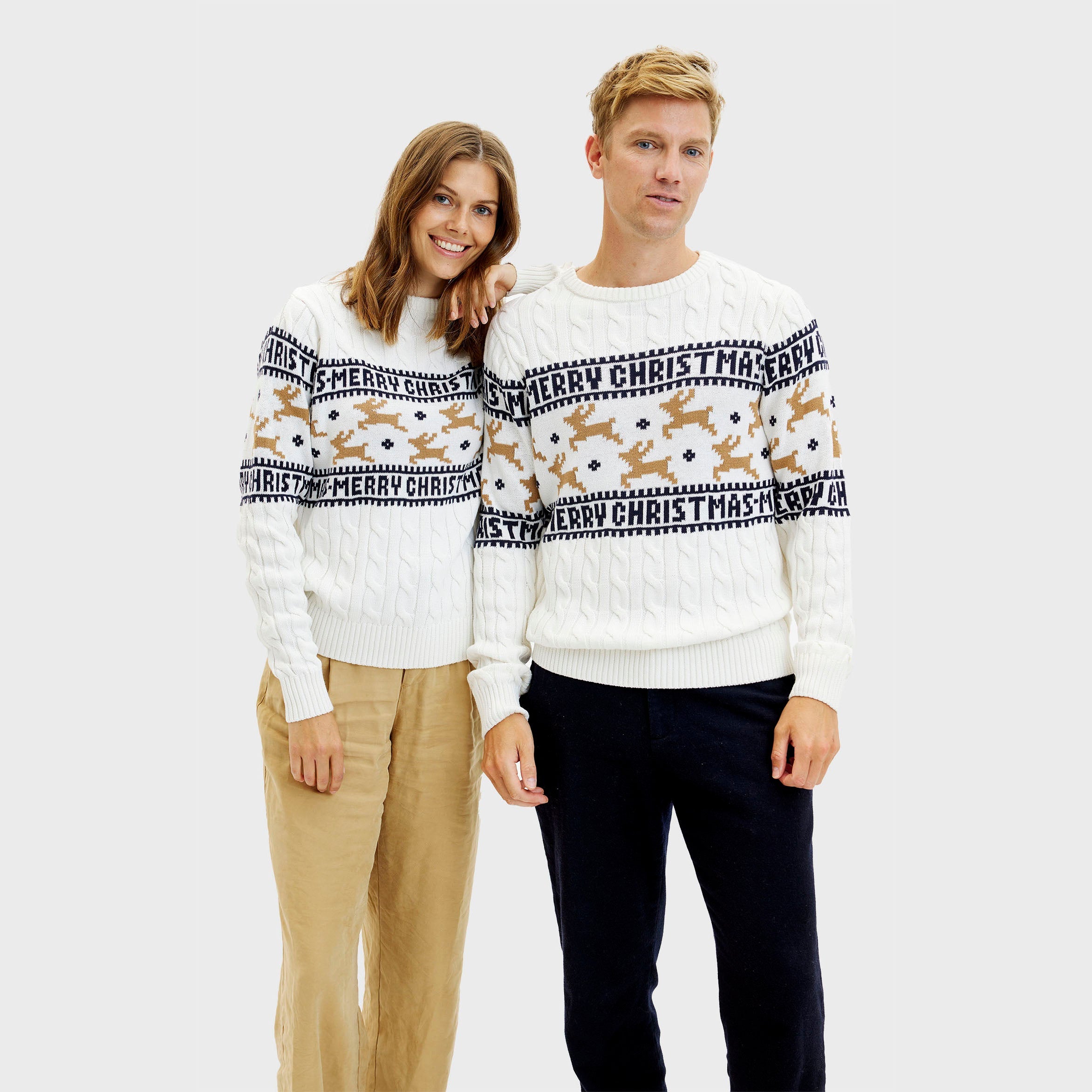 The Elegant White Christmas Sweater β Women